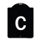 Signmission Sign with Letter C Heavy-Gauge Aluminum Architectural Sign, 24" x 18", BW-1824-22960 A-DES-BW-1824-22960 - alternate 1
